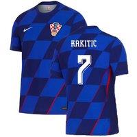 Croatia Men's Mens 2024 - 2025 Away Shirt - Rakitic 7 in Blue | Size: Medium