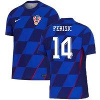 Croatia Men's Mens 2024 - 2025 Away Shirt - Perisic 14 in Blue | Size: Medium