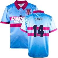 West Ham United FC Men's Mens 1995 - 1997 West Ham Pony Reissue Centenary Away Shirt - Dowie 14 in Blue | Size: Large