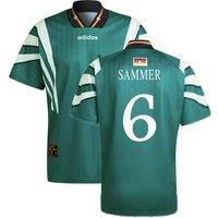 Germany Men's Mens 1996 Euro 96 Away Shirt - Sammer 6 in Green | Size: Small