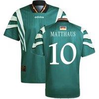 Germany Men's Mens 1996 Euro 96 Away Shirt - Matthaus 10 in Green | Size: Small