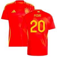 Spain Men's Mens 2024 - 2025 Home Shirt - Pedri 20 in Red | Size: XL