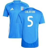 Italy Men's 2024/2025 Home Shirt Calafiori in Blue | Size: 2XL