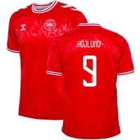 Denmark Men's Mens 2024 - 2025 Home Shirt - Hojlund 9 in Red | Size: Medium