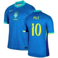 Brazil Men's 2024/2025 Away Shirt Pele 10 in Blue | Size: XL
