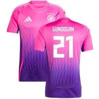 Germany Men's Mens 2024 - 2025 Away Shirt - Gundogan 21 in Pink | Size: XL