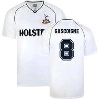 Tottenham Hotspur FC Men's Mens Tottenham 1991 Fa Cup Semi Final Home Shirt - Gascoigne 8 in White | Size: Small