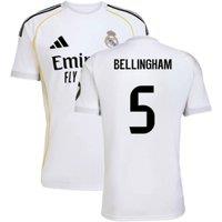 Real Madrid Men's Mens 2025 - 2026 Home Shirt - Bellingham 5 in White | Size: Medium