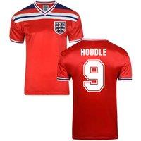 England Men's Mens Score Draw World Cup 1982 Away Shirt - Hoddle 9 in Red | Size: 2XL