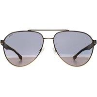 Hugo Boss Men's Aviator Gold Black Gold Mirror BOSS 1485/S