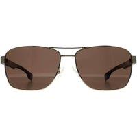Hugo Boss Men's Aviator Brown Gold Brown BOSS 1559/O/S