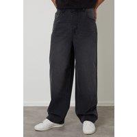 Threadbare Men's Baggy Fit Jeans in Grey | Size: 36R