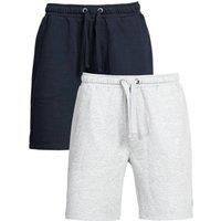 French Connection Men's 2 Pack Cotton Jersey Shorts in Navy | Size: Small