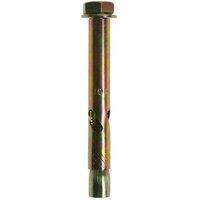 JCP CONSTRUCTION PRODUCTS Sleeve Anchors Hexagon Bolt Zyp - 8Mm/M6 x 45 - Box Of 100 in Gold