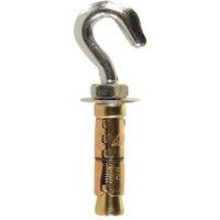 JCP CONSTRUCTION PRODUCTS Shield Anchors Hook Bolt Zyp - M8 x 95 - Box of 25 in Silver