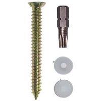 JCP CONSTRUCTION PRODUCTS Concrete Screws Csk Hd 7.5 x 150mm - Box of 50 in Yellow