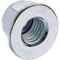 Unifix Class 8 Nylon Insert Flange Nuts M5 x 0.80 in Silver