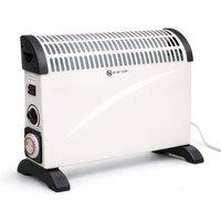 Prem-i-Air 2kW Convector Heater with 3 Heat Settings, 24-Hour Timer & Stat White