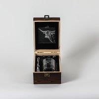 Selbrae House Texas Longhorn Drinks Set in Dark Brown