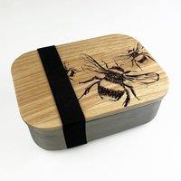 Selbrae House Bee Lunch Box in Light Oak