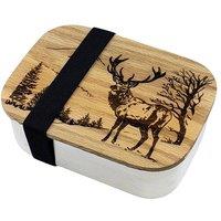 Selbrae House Scenic Stag Lunch Box in Light Oak