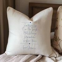 Aye Do Gifts Personalised Sometimes Life Can Be Tough Cushion in Beige | Size: 40 cm x 40 cm