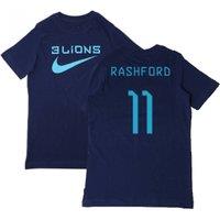 England 2022 - 2023 Three Lions Tee - Rashford 11 in Navy | Size: XL