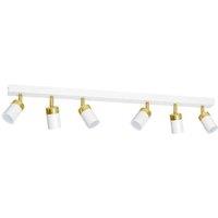 Milagro Ceiling Lamp Joker White/Gold 6XGU10 in White
