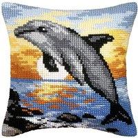 Groves & Thames CUSHION DOLPHIN - Cross Stitch Kit: Cushion: Large: Dolphin - Orchidea