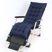 Lishetimig Sun Lounger Cushion Pad for Garden Recliner Chair in Navy