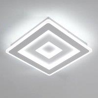 Pheashine White Square LED Ceiling Light, 36W 6500K Cool White, Acrylic Fixture