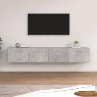 Berkfield Home Wall Cabinets 2 pcs Concrete Grey 100x36.5x35 cm Engineered Wood