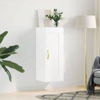 Berkfield Home Wall Mounted Cabinet White 34.5x34x90 cm Engineered Wood