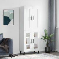 Berkfield Home Highboard White 69.5x34x180 cm Engineered Wood