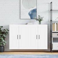 Berkfield Home Wall Mounted Cabinets 2 pcs White Engineered Wood