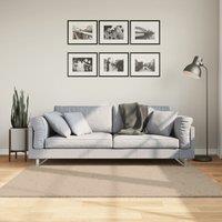 Berkfield Home Rug HUARTE Short Pile Soft & Washable Sand 160x160 cm in Brown | Size: Medium