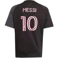Inter Miami Junior 2025 - 2026 Lionel Messi Away Shirt in Black | Size: 15-16 Years