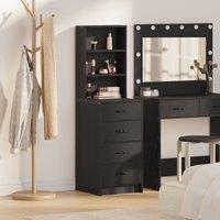 Berkfield Home Highboard Black Oak 40x41x135 cm Engineered Wood | Size: 40 x 41 x 135 cm