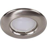 ValueLights Downlight Fixed Ceiling Light Fitting 10 Pack in Silver
