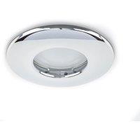 ValueLights Downlight Fire Rated IP65 Ceiling Light Fitting 6 Pack in Metallic Silver