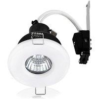 ValueLights Downlight IP65 Ceiling Light Fitting 6 Pack With Cool White Bulb