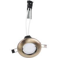 ValueLights Downlight Fixed Ceiling Light Fitting 10 Pack in Gold
