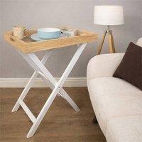 St Helens Tray Side Table in White