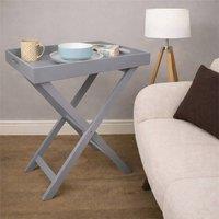 St Helens Tray Side Table, Grey