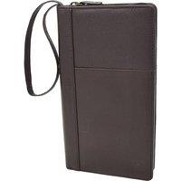 House of Leather Leather Wallet Wrist Clutch Organiser Perth in Brown