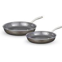 Tower Cerastone Pro Frying Pan Set, 2 Piece, Oven Safe, Forged Aluminium in Metallics