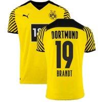 Borussia Dortmund Junior 2021 - 2022 Home Shirt - Brandt 19 in Yellow | Size: 15-16 Years