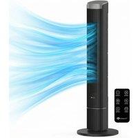 PureMate 43 Oscillating Bladeless Tower Fan with Remote Control - Black
