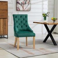 Artemis Home Ravenna Velvet Dining Chairs - Set of 2 in Green
