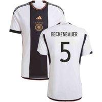 Germany Junior 2022 - 2023 Home Shirt - Beckenbauer 5 in White | Size: 15-16 Years